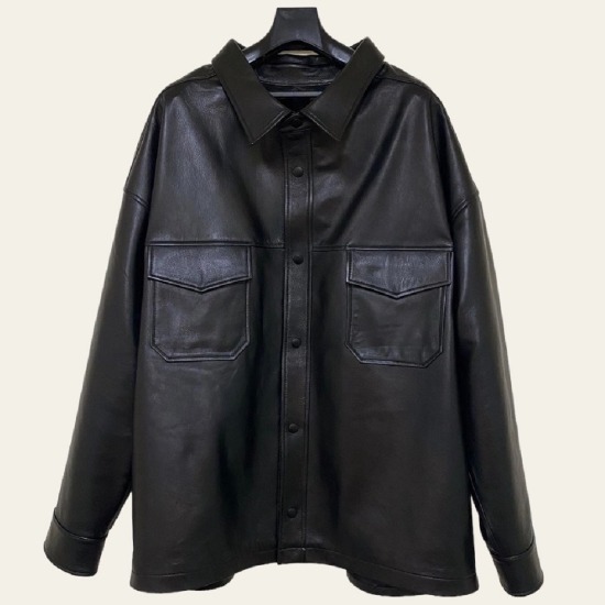 [ORDER MADE] OVERSIZE LEATHER SHIRTS